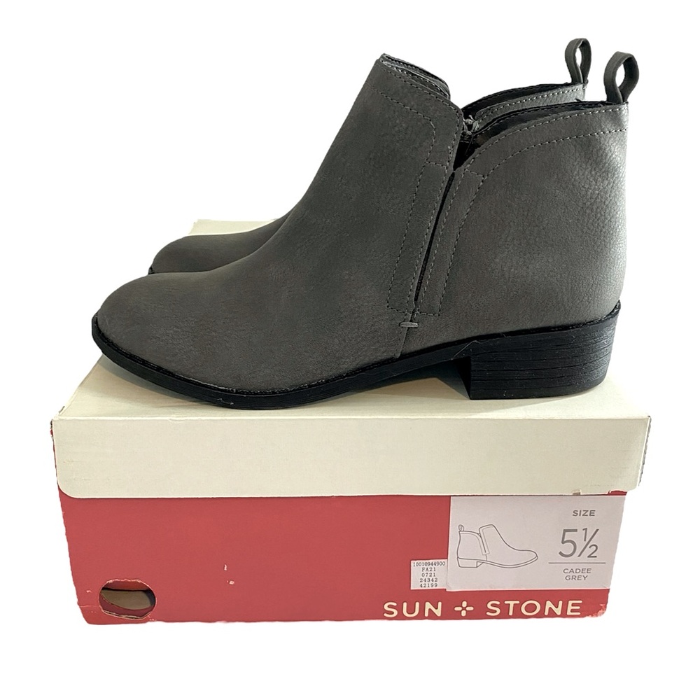 Sun + Stone Grey Cadee Bootie